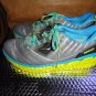 HOKA ONE ONE VANQUISH GREY/ CYAN RUNNING SHOES, MENS US SIZE 13