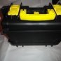 Invicta watch carrying case in grey with yellow handles holds 8 watches
