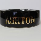 Ashton Black Medium  Ceramic Ashtray