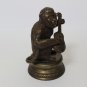 Monkey playing Guitar made of Brass