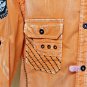 Roar Orange Long Sleeve Button Down Large