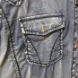 Roar Blue Button Down Long Sleeve Medium