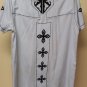 Roar Grey Button Down Short Sleeve Medium