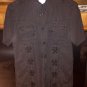 Roar brand Men's Navy Short-Sleeved Shirt sized Medium