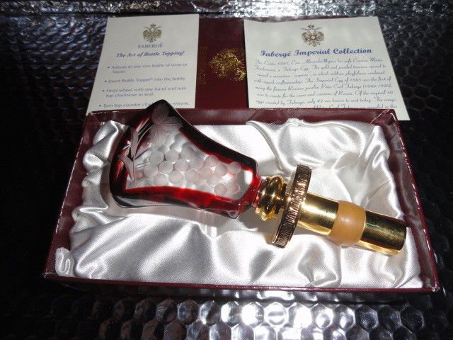 faberge crystal bottle stopper