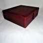 Pheasant  Burgundy  Leather Humidor