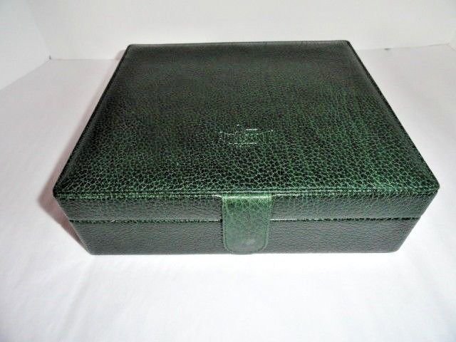 Pheasant Green Leather Humidor
