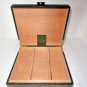 Pheasant Green Leather Humidor