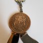 ELOI 5 FRANCS 1867 SILVER COIN POCKET CUTTER KNIFE