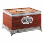 Royal Selangor Hand Finished Leaf Dominica Collection Pewter Leaf Humidor
