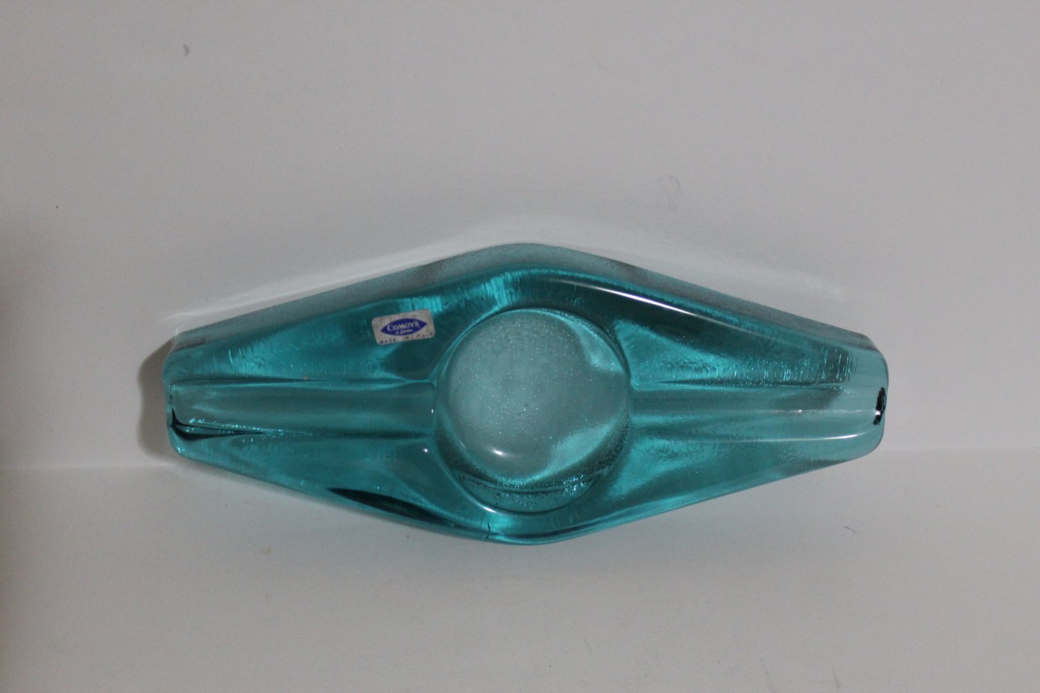Blue Crystal Diamond Shaped Ashtray