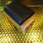Black & Gold Leather & wood Carrying Case