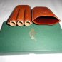 Pheasant tan leather stogie carrying case
