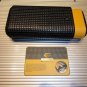 Black & Gold Leather  Carrying Case