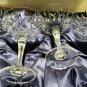 Faberge Crystal D' Arcy Martini Glasses set of 4 in the original presentation case