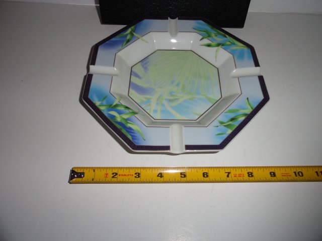 Versace by Rosenthal Jungle Large Porcelain Ashtray 9 inch