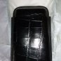 Black Croc Embossed Leather Case