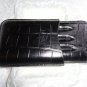 Black Croc Embossed Leather Case