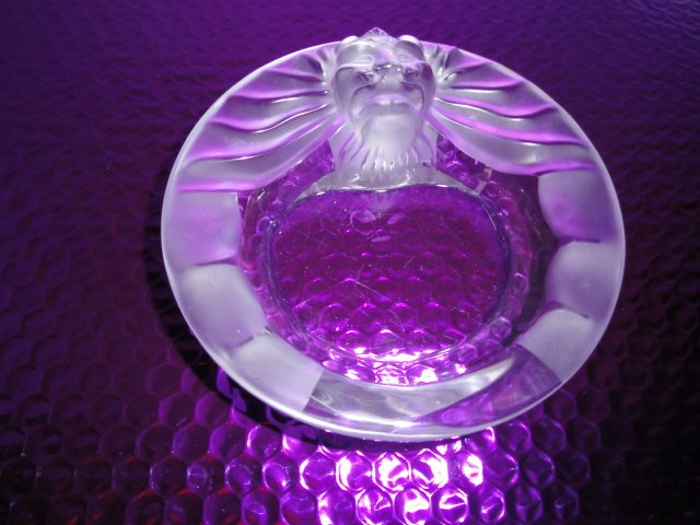Lalique Lions Head Ashtray