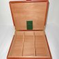 Humidor Pheasant Tan Leather Humidor made in Spain by RD Gomez