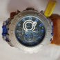 INVICTA SPECIALTY SUBAQUA QUARTZ TITANIUM SANDBLAST CASE W/BLUE TONE RUBBER BAND