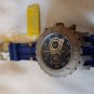INVICTA SPECIALTY SUBAQUA QUARTZ TITANIUM SANDBLAST CASE W/BLUE TONE RUBBER BAND