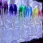 Faberge Lausanne Champagne Flute Glasses Set of 6 Multi-Color