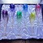 Faberge Lausanne Champagne Flute Glasses Set of 6 Multi-Color