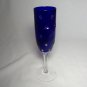 Faberge Galaxy Cobalt Bleu Crystal Flute Glass