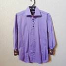 Bertigo | Men's Purple Long sleeve Button down Casual Shirt