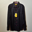Brio Milano | Contemporary Fit | Black Long sleeve Button down Casual Shirt