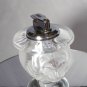 Lalique Crystal Tete De Lion Cigarette Lighter and Match Holder Set