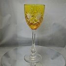 Faberge Yellow Odessa Hock Crystal Wine Glass 8 3/* by 3"