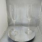 Faberge Atelier Crystal Champagne Glasses Set of 2 signed Tatiana Faberge