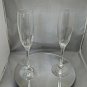 Faberge Atelier Crystal Champagne Glasses Set of 2 signed Tatiana Faberge