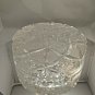 Heavy 6" Diameter Cut Glass Ashtray