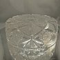 Heavy 6" Diameter Cut Glass Ashtray