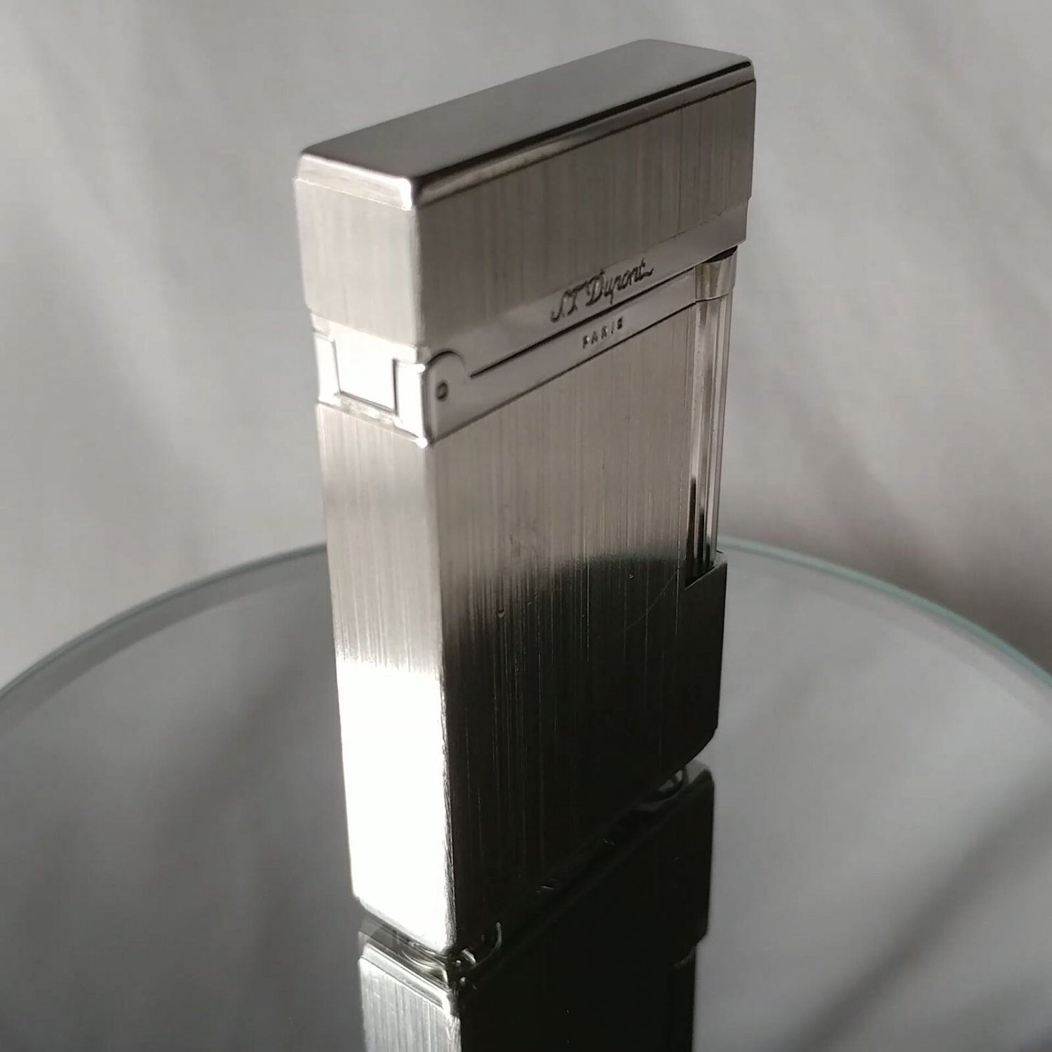 ST DUPONT BRUSHED PALLADIUM FINISH L2 LIGHTER