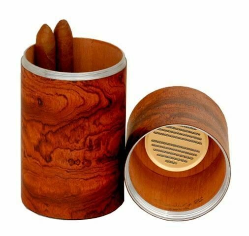 The Cylinder Desk Humidor - Bubinga