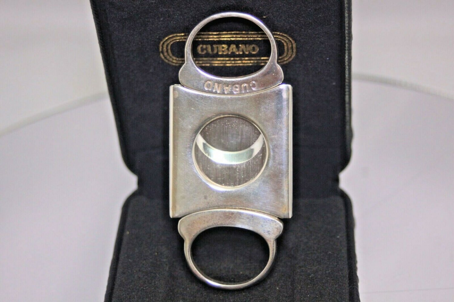 Cubano Solid Silver Cigar Cutter