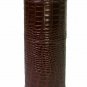 The Cylinder Desk Humidor -Croco Pattern Tobacco