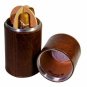 The Cylinder Desk Humidor - Antique Saddle Leather