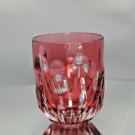 Faberge Cranberry Colored Crystal Shot Glass