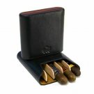 The "Show Band" 5 Cigar Case - Sunrise Black and Rosewood