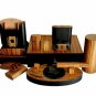 The "Airflow" Cigar Humidor - Sunrise Black and Zebrawood (60/70 Count)