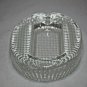 Comoy's of London Clear Crystal Heavy Glass Cigar Pipe Ashtray made in Italy