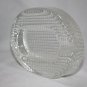 Comoy's of London Clear Crystal Heavy Glass Cigar Pipe Ashtray made in Italy