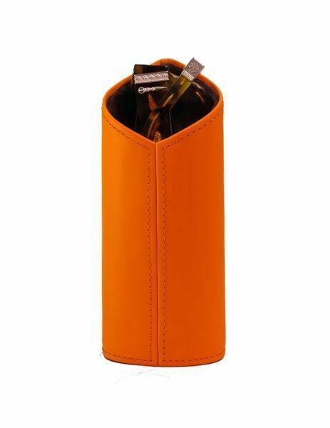 Bizard and Co. - The Luxury Eyewear Stand - Orange Leather