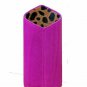 Bizard and Co. - The Luxury Eyewear Stand - Fuschia Leather and Animal Print