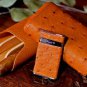 Bizard and Co. - The "Show Band" 3 Cigar Case - Ostrich Tan